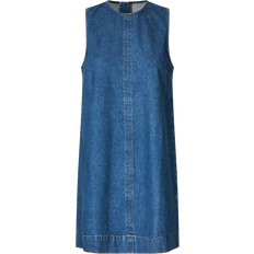 Blå Kjoler Global Funk Rhiann G Dress - Vintage Blue Wash