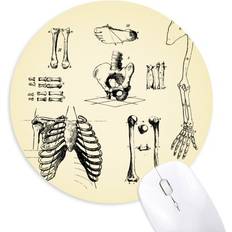 Mouse Pads DIYthinker Human Skeleton Lucky Sketch Mouse Pad
