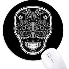 Mouse Pads DIYthinker Black White Mexico Day Of Dead Mouse Pad
