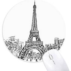 Mouse Pads DIYthinker Eiffel Tower Square Mouse Pad