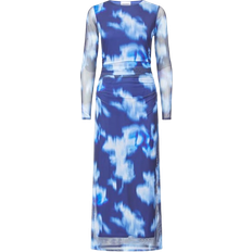 Sisters Point Esme Dr Ls1 Dress - Blue Graphic