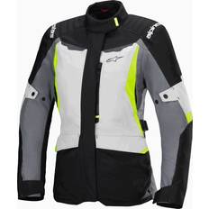 Alpinestars Stella ST-1 waterproof Ladies Motorcycle Textile Jacket, black-grey-yellow, for Women Woman