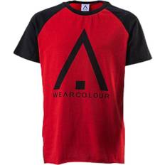 ColourWear Organic Rag Tee Youth - Black/Red