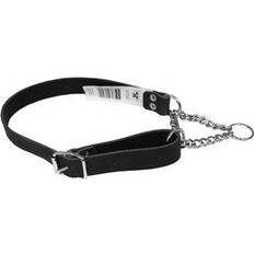 Alac Half Throat Leather Black Halsbånd 18mm x 40-60cm
