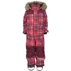 Boys - Red Overalls Didriksons Polarbjörnen Kids Coverall - Rusty Wine