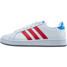 Grand Court Base Shoes - Cloud White/Vivid Red/Blue Rush