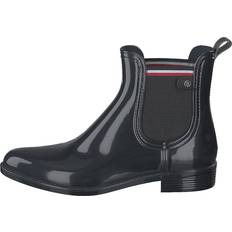 Tommy Hilfiger Blue Boots Tommy Hilfiger Color Block Rainboot Chelsea Boots - Blå