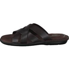 Clarks Sandals Clarks Ellison Weave Leather - Dark Brown