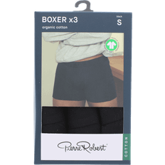 Pierre Robert Bomull Boxer S 3-Pack - Svart