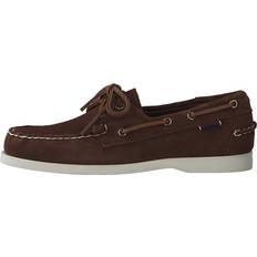 Daim Mocassins Sebago Portland Suede Docksides - Dark Brown