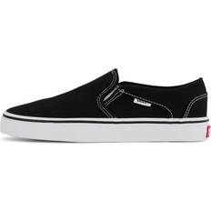 Vans Canvas Sneakers Vans Wm Asher Canvas Sneakers Slip-On - Black/White