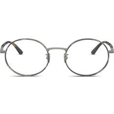 Glasögon & Läsglasögon Giorgio Armani Unisex AR5145J 3003 Optiska Bågar Stål Grå Transparent Rund