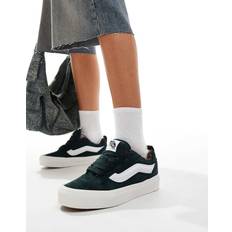 Vans Old Skool Sneakers Vans – Knu Skool – Mörkgröna, grova sneakers i mocka-Grå/a