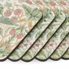 Gröna Glasunderlägg Morris & Co asters Pimpernel 10.5 x 10.5 cm 6-pack Glasunderlägg