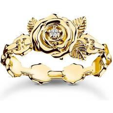 Ringe Thomas Sabo Fingerring Roses Romance Vergoldet Gelbgold - Gold