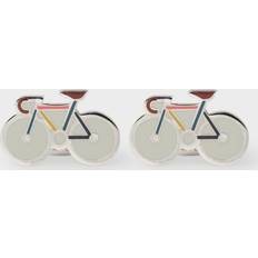 Zinc Cufflinks Paul Smith Silver Bike Cufflinks - Grey