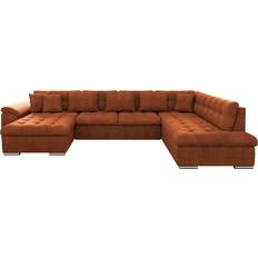 Orange - U-soffor Mirjan24 Dynir Sofa Med Divan Och Schäslong 4-Sits Soffa