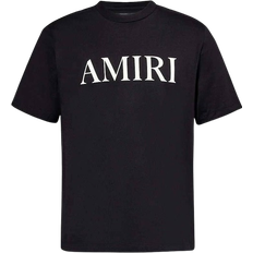 Amiri Tops Amiri Black Bonded-Logo T-Shirt Black