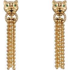 Cartier Jewellery Cartier Panthère de Earrings - Yellow Gold/Tsavorite/Onyx