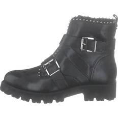 Steve Madden Kängor & Boots Steve Madden Hoofy Black Leather Boots - Black Leather