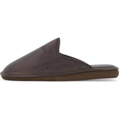 Hush Puppies Leather Slipper - Brown