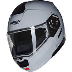 Nolan Hvid Motorcykelhjelme Nolan Flip-Up Hjelm N90-3 - Blank Grå
