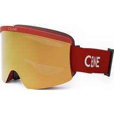 Celine Stiliga Ski Mask Glasögon Premium Kvalitet - Red