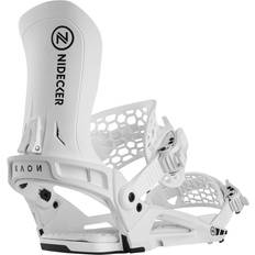 White Snowboard Bindings Nidecker Kaon 2025 Snowboardbindinger white