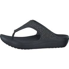 Crocs Varvassandaalit Crocs Sloane Embellished Flip Sandals - Black