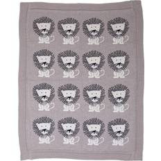 Baby Blankets Parkland Collection Lion King Transitional Light Grey Knitted 32" x 40" Baby Blanket (One Size)