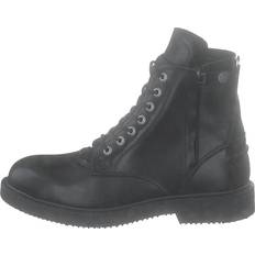 Sneaky Steve Kingdom Stout Leathe Boots - Black