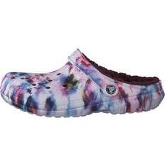 Crocs Classic Lined Tie Dye Clog Sandaler - Garnet/Multi