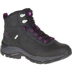 Merrell Støvler Merrell Vego Mid Leather Waterproof Damestøvle - Black/Violet
