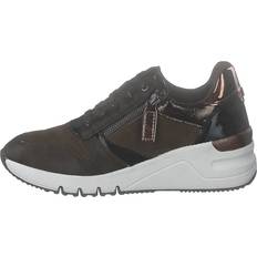 Tamaris Gröna Sneakers Tamaris Khaki Comb Female Sneakers - Brun