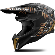 Bruna Motorcykelhjälmar Airoh Wraaap Cyborg Crosshjälm Matt