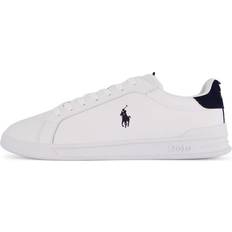 Polo Ralph Lauren Heritage Court II Leather Sneakers - White/Navy/Red