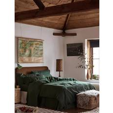 Piglet in Bed Piglet in Bed Linen Blend Bedding Pillow Case Green