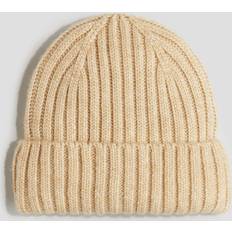 Beige Mössor H&M Baby Stickad Mössa - Beige