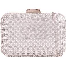 Polyester Kuvertväskor Aftershock London Silver Diamante Clutch Bag