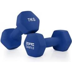 Neoprene Hex Dumbbells Set Of 2 Cast Iron Hexagonal Hand Weights Navy 7