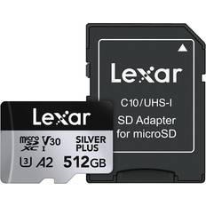 512gb microsd card LEXAR Professional Silver Plus MicroSD/SD 205MB/s 512GB