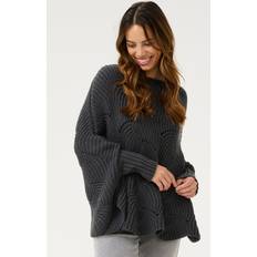 Weiß Capes & Ponchos Cream CRMistletoe Poncho - Grau