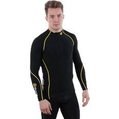 Skins Kläder Skins Thermal Compression HZ LS - Black/Yellow