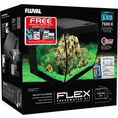 Pets Fluval Flex 57L Black Tropical Aquarium Bundle