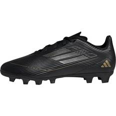 adidas F50 Club Fußballschuh - Core Black/Iron Met/Gold Met