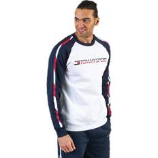 Träningsplagg - Vita Skjortor Tommy Hilfiger Fleece Tape Crew - White