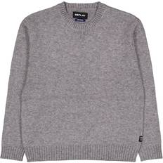 Replay Gensere Replay Knitted Crew Neck - Grå