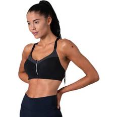 Casall Front Zip Sports Bra - Grey