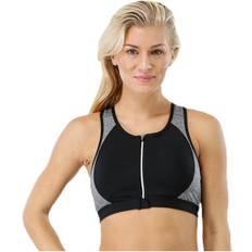 Stay in place Zip Bra Sport-BH - Grå