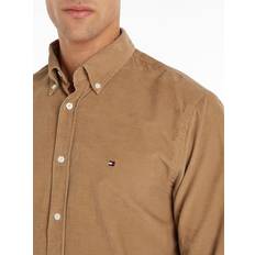 Tommy Hilfiger Beige Skjortor Tommy Hilfiger Solid Corduroy RF Shirt - Safari Canvas